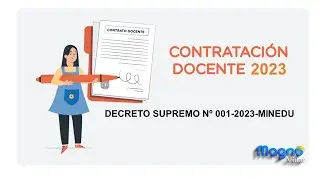 CONTRATACIÓN DOCENTE 2023 DS N° 001-2023-MINEDU