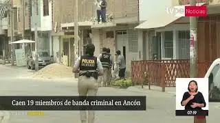Capturan a más de 10 miembros de banda criminal dedicada a la extorsión y el sicariato
