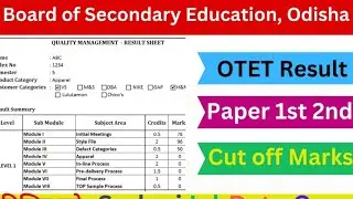 OTET Result 2024 | Cut Off Marks, Merit List