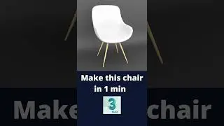 Make a Chair in 3ds Max in 1 min | Furniture Modeling | Ahsaan Rehman |
