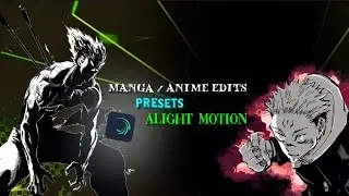 Manga edit presets alight motion | Saini13edits