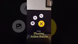 🔥Create floating action button inside  
