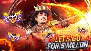 🔴LIVE🔴GO FOR 5M 💖 BR NEW RANK SEASON -40😃GOLD TO GRANDMASTER 🤯🥵#freefirelive#shortsfeed#abhishekyt