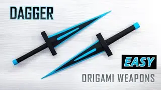 DIY Paper DAGGER - Papercraft Meets Mid-Century Design