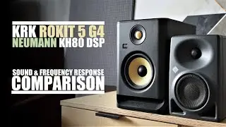 Neumann KH80 DSP vs KRK Rokit 5 G4 RP5G4  ||  Sound & Frequency Response Comparison