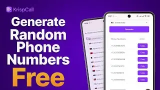 Generate Random Phone Numbers without Signup for Testing and More | KrispCall