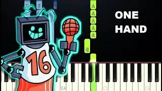 Friday Night Funkin - encore (VS HEX) (One Hand Piano Tutorial)