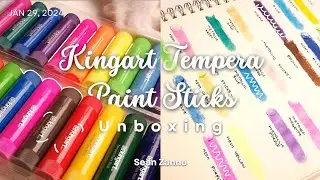 Vlog #14: Haul/Unbox With Me | Kingart Tempera Paint Sticks Unboxing
