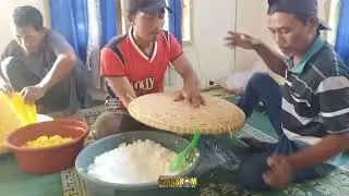 Proses pembuatan Tumpeng / Buceng untuk Tasyakuran Warga Baru PSHT Letting 2024.