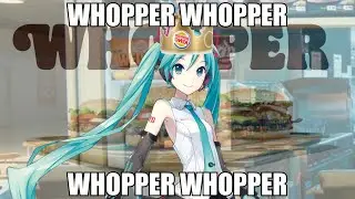 Miku goes to Burger King (again)