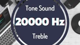 20000 Hz High-Frequency Sound. Tone Audio Signal. Sine Waveform. Treble