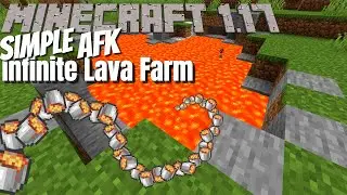 Minecraft 1.17 Survival Farm | Really Simple Infinite AFK Lava Farm | Lava Farm Tutorial 1.17