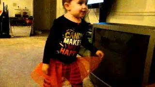 Ava singing Special Agent Oso theme song.