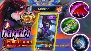 CARA MAIN HANABI SOLO RANK | MOMENT DAPAT MANIAC 1 VS 4