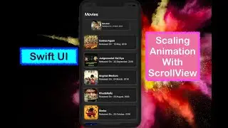 Swift UI Scroll Scaling Animation while Scrolling | Swift UI Tutorials | Swift UI Geometry Reader