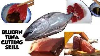 Cutting Skill of Giant Bluefin Tuna #cuttingfish #sushi #bluefintuna