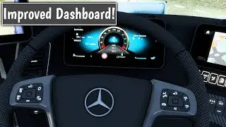 ETS2 1.43 Mercedes-Benz New Actros 2019 Improved Dashboard