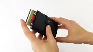 Modica Medusa - Karbon Fiber Deri Mekanizmalı Akıllı Cüzdan | Fermuarlı Bozuk Para Bölmeli Rfid