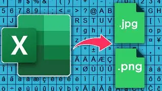 Como Convertir Un Archivo De Excel A PNG O JPEG Con Simbolos