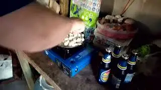 #Гаражные будни №8 После работы жарим пельмешки на смальце !