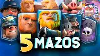 ¡LOS 5 MEJORES MAZOS PARA EL DESAFÍO DE 20 VICTORIAS! | Anthony Clash Royale