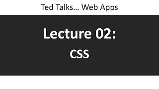 CSCI4208 - Lecture 02: CSS