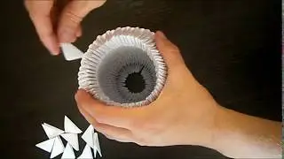 Modular origami. Vase origami modules!