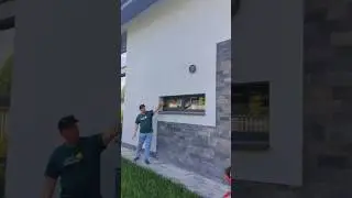 Цоколь переходящий в фасад дома 🧐