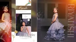 Simple and Elegant Birthday Album Design 2024 || 12x36 || Photoshop