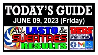 TODAY'S GUIDE JUNE 09, 2023 (FRIDAY)