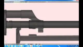 Speed Modeling: RPKS Light machine gun  in Blender 3D