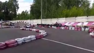 Первый раз прокатился на картинге