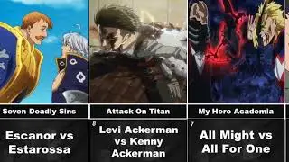 Best Fights Involving Anime Side Characters, Ranked