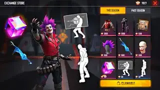 Exchange New RANK TOKEN Rewards😱 NEW BUNDLE/ EMOTES / GLOO WALL🔥 free fire