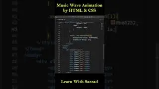 How to Make Music Wave Animation by HTML & CSS