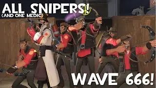 TF2: Attempting to Beat Wave 666 with All Snipers!