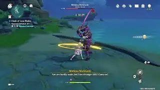 Genshin Impact: Clash of Lone Blades event vs Mishima Michitoshi 00:47 (Perilous)