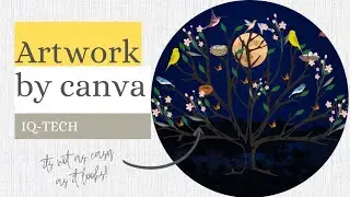 How To Make Digital Artwork in Canva|Realistic Design|Canva