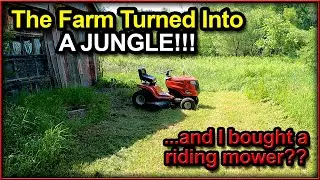Will a Troy-Bilt Bronco riding mower clear this acreage? The farm is a JUNGLE - what a mess!!