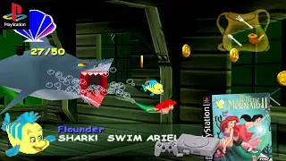 Disney's The Little Mermaid II (2001) Sony PlayStation (PS1) Gameplay in HD