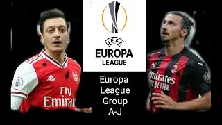 Europa League 2020 Group Stage A-L