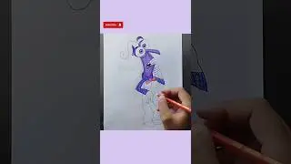 Inside out 2 fear time lapse✨#insideout2  #timelapse #drawing #shorts