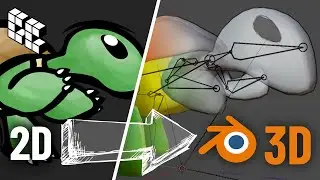 Bringing My 2D Game Character to Life in 3D with Blender and Godot
