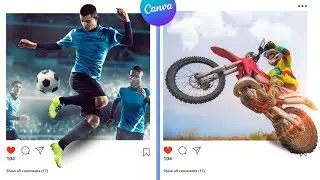 Easy Instagram 3D Pop Out Photo Effects Canva Tutorial 👨‍🎨🙃