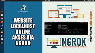 CARA AGAR WEBSITE LOCALHOST BISA DIAKSES SECARA ONLINE DENGAN NGROK - GRATIS