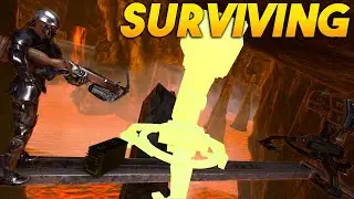 How A SOLO Survived Day 1 On The Most Populated Server - ARK