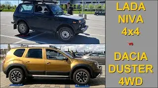 SLIP TEST - Lada Niva 4x4 vs Dacia Renault Duster 4WD - 