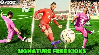EA FC 25: Signature Free Kick Styles! (Bale, Hazard, Beckham, Ronaldinho, etc)