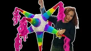 Cómo hacer una piñata de estrella de 7 picos | fácil y rápido
