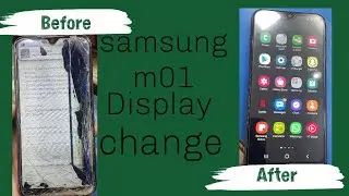 Samsung m01 broken display problam | samsung m01 display change